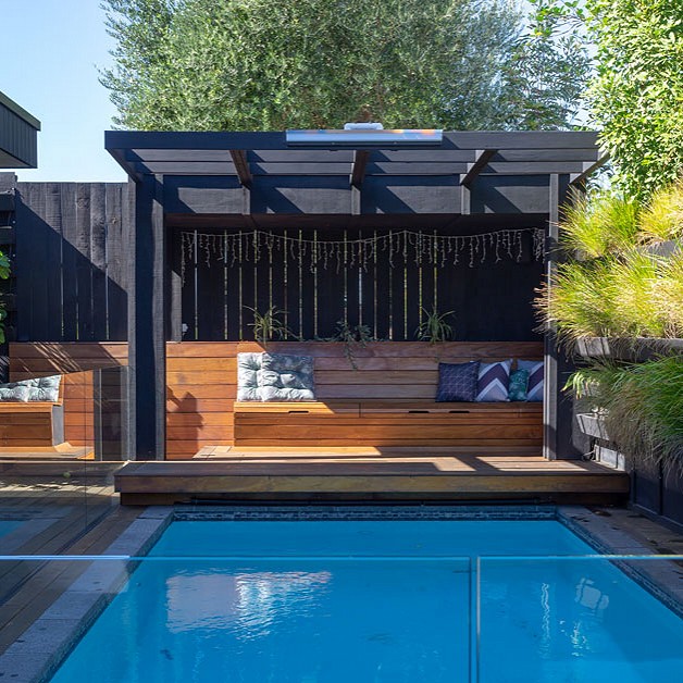 Poolside cabana